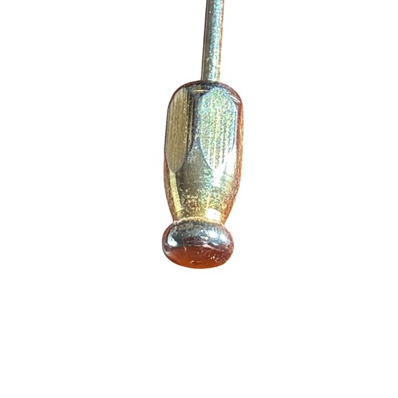 Vintage Etienne Aigner Gold Tone Logo Stick Pin End Cap 2.5" Estate 3.24g READ - Picture 3 of 6